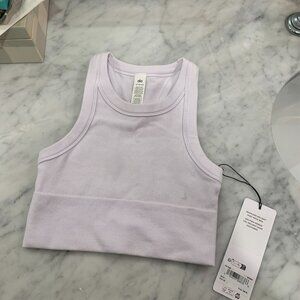 ALO Yoga NEW Seamless Delight High Neck Bra White